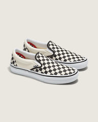 Skate Slip-On Checkerboard Shoe - Checkerboard Black / Off White