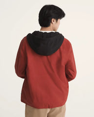 Torrey Hooded Coaches Jacket - Poppy Ember Red