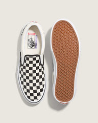 Skate Slip-On Checkerboard Shoe - Checkerboard Black / Off White