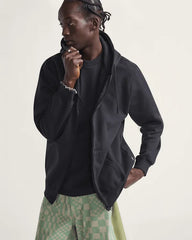 Core Basic Full Zip Hoodie - Black