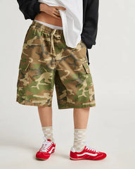 Range Cargo Loose 22'' Shorts - Vintage Camo Brown / Green