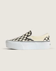 Classic Slip-On Stackform Checkerboard Shoe - Checkerboard Black / Classic White