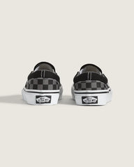 Little Kids Classic Slip-On Checkerboard Shoe - Checkerboard Black / Pewter Grey