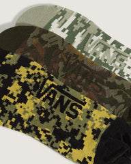 Printed Canoodle Socks 3-Pack - Neutral Olive Green / Marshmallow White