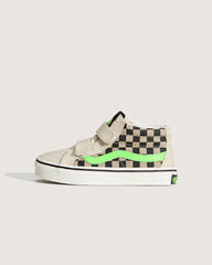Little Kids Sk8-Mid V Shoe - Glow-in-the-Dark Taupe Mist Grey