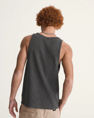 Premium Waffle Tank Top - Faded Black
