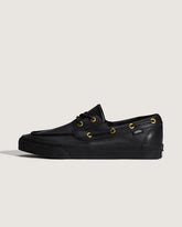 2-Eyelet Boat Shoe - Black