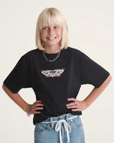 Kids Chrome Heart T-Shirt - Black