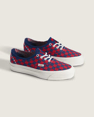 Premium Authentic Checkerboard Shoe - Checkerboard Red / Blue