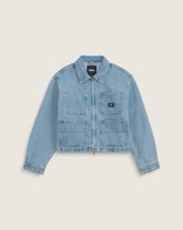 Emily Boxy Work Wear Jacket - Stonewash Blue
