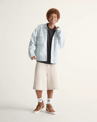Check-5 Baggy Denim Shorts - Natural Seed Beige