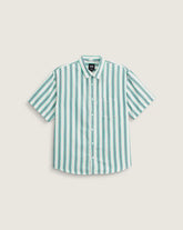Lawson Stripe Shirt - White / Vivid Verdant Green