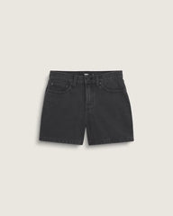 Check-5 Mid Rise Shorts - Washed Black