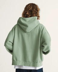 Premium Zip Hoodie - Grey Olive Green
