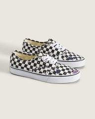 Authentic Shoe - Splatter Checkerboard Black