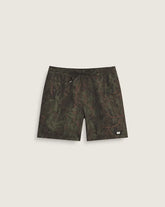 Primary II Elastic Printed Boardshorts - Obsidian Fern Green