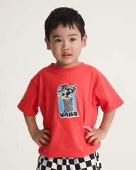 Little Kids Trash Tricks T-Shirt - Crimzon Haze Red