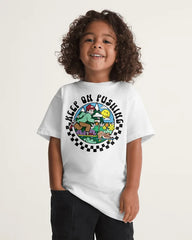 Little Kids Keep on Pushing T-Shirt - White