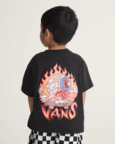 Little Kids Eye Skate Glow In The Dark T-Shirt - Glow-in-the-Dark / Black