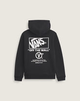 Kids Stacked Hi Pullover Hoodie - Black / White