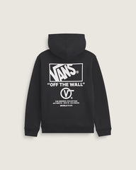 Kids Stacked Hi Pullover Hoodie - Black / White
