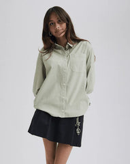 Utility Shirt - Soft Sage Green