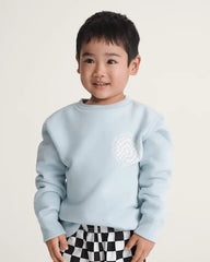 Little Kids Vertigo Vans Crew Sweatshirt - Dawn Mist Blue