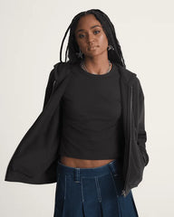 Salton Full Zip Hoodie - Black