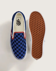 Classic Slip-On Checkerboard Shoe - Checkerboard Navy / Blue
