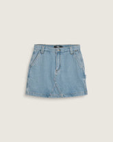 Chore Denim Skirt - Stonewash Blue