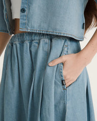 Francesca Full Skirt - True Navy Blue
