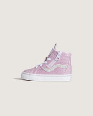 Toddler Sk8-Hi Side Zip Shoe - Glitter Lilac Mist Purple