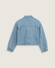 Emily Boxy Work Wear Jacket - Stonewash Blue