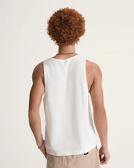 Premium Waffle Tank Top - Egret White