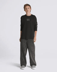 Kids Check-5 Baggy Denim Pants - Stonewash Black