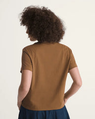 Salton Crew T-Shirt - Dachshund Brown