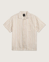 Newland Stripe Shirt - Crème Brulee Beige