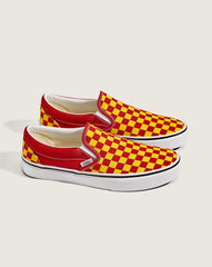 Game Day Classic Slip-On Checkerboard Shoe - Checkerboard Yellow / Red