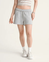 Salton Fleece Short - Cement Heather Grey