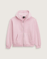 Salton Washed Full Zip Hoodie - CORAL BLUSH
