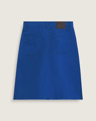 Canvas Midi Skirt - Indigo Blue