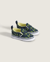 Toddler Classic Slip-On V Shoe - Glow-in-the-Dark Navy Blue / Yellow