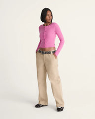 Chore Mid Rise Straight Pants - Incense Brown