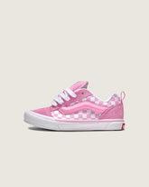 Little Kids Knu Skool Checkerboard Shoe - Checkerboard Prism Pink / True White