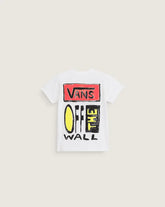 Little Kids Vans On Canvas T-Shirt - White