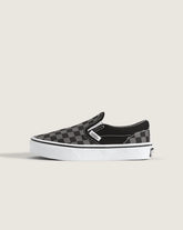 Little Kids Classic Slip-On Checkerboard Shoe - Checkerboard Black / Pewter Grey