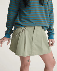 Authentic Chino Mini Skirt - Soft Sage Green