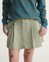 Authentic Chino Mini Skirt - Soft Sage Green