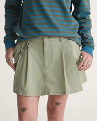 Authentic Chino Mini Skirt - Soft Sage Green