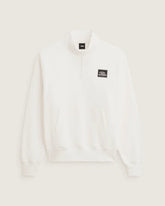 Quarter Zip Sweatshirt - Egret White